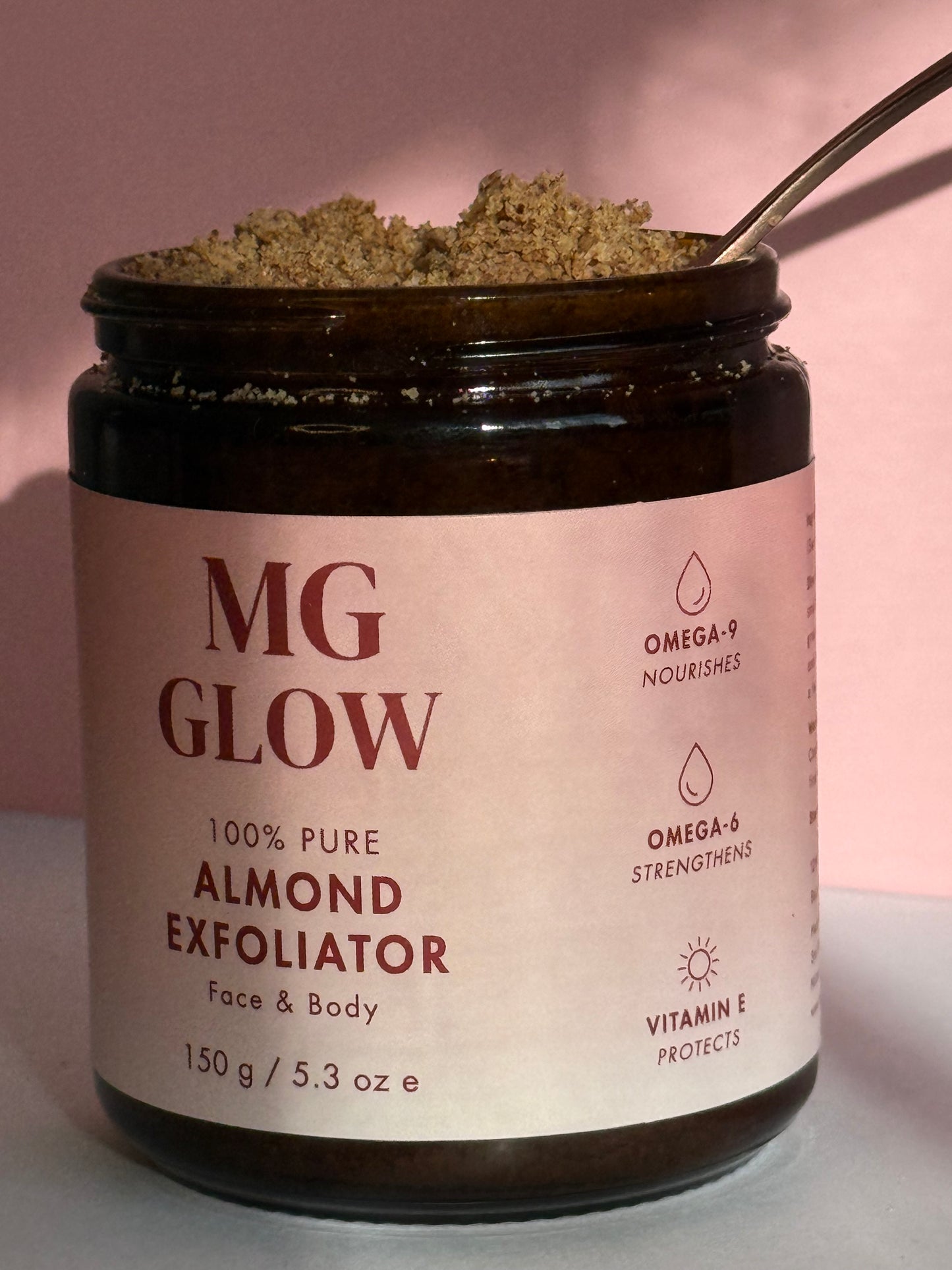 MG Glow 100% Pure Almond Exfoliator 150G